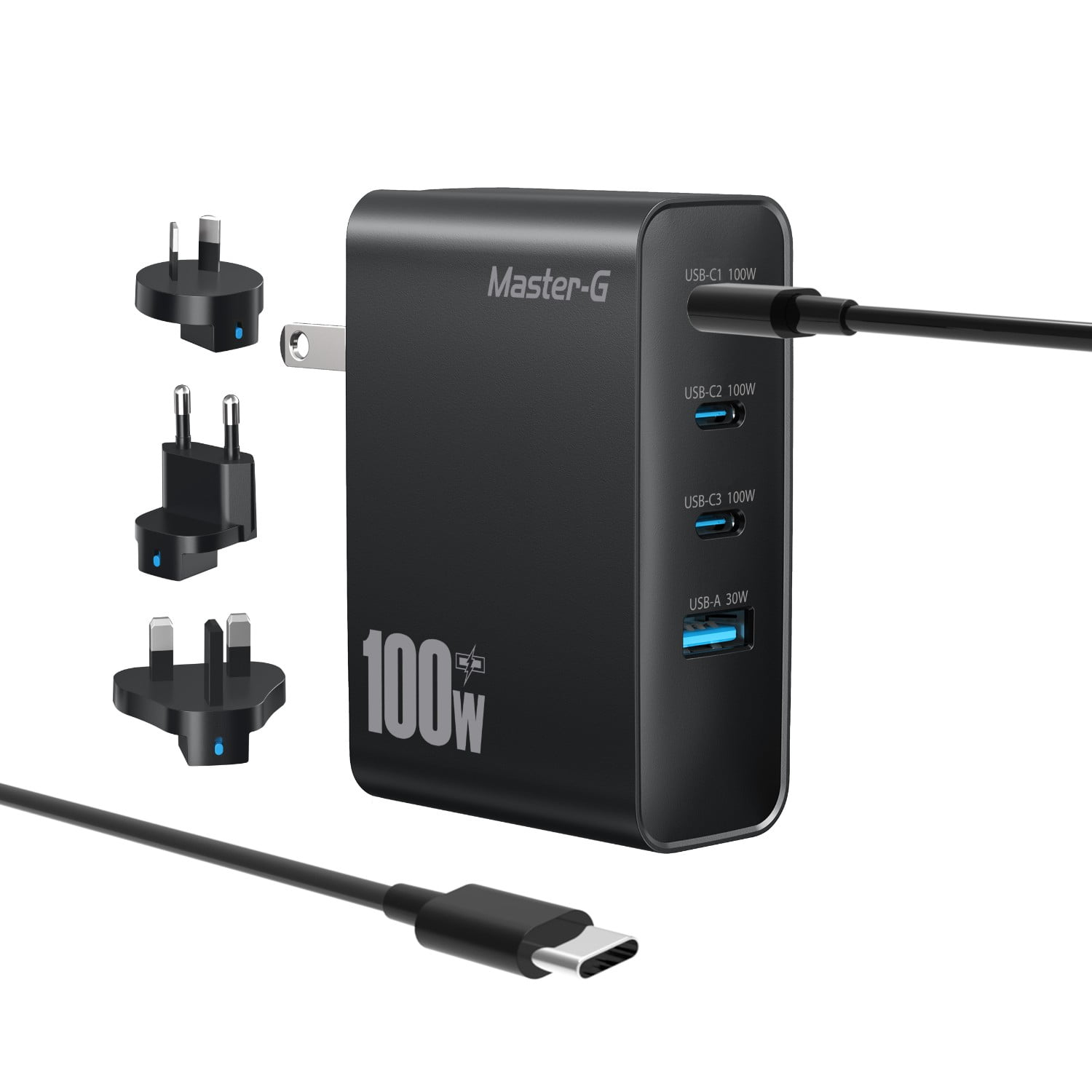 Cargador Portátil Universal 100w + Cable Usb-c Master-g