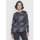 thumbnail image 1 of Sweater Mujer Camant Print Negro Corona, 1 of 5