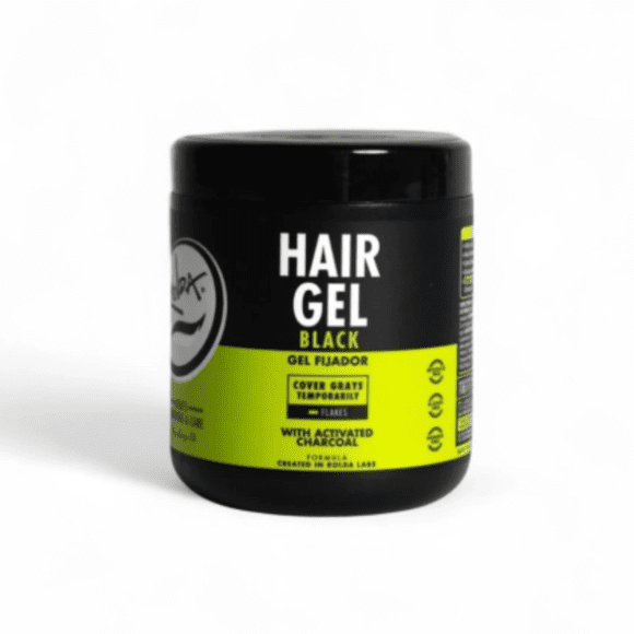 Gel Rolda Para Cabello Fijador - Cubre Canas Black 1kg