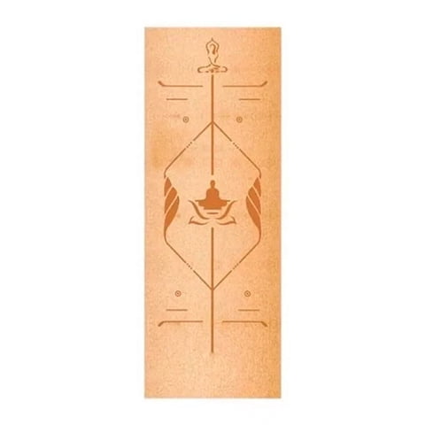 Genérico - Mat De Yoga Corcho Y Látex Natural 5.5 Mm – Diseño 603 Con Bolso