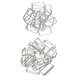 thumbnail image 5 of Conector de hebilla ajustable de metal de 40 piezas para correa de bolsa 38x16x2.8mm plateado, 5 of 5