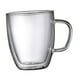 thumbnail image 1 of Taza De Café De Cristal De Doble Pared Moderna Con Asa Para Batidos, Zumos, Yogur, 350 Ml, 1 of 3