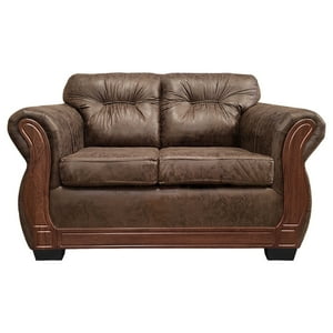 América Decora - Sofá Con Resorte Estructural 2 Personas Taurus Envejecido Café Claro X