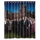 thumbnail image 1 of Cortina de ducha Masterpiece Downton Abbey, temporada 6, juego de cortina de baño con ganchos, tamaño 66 x 72 pulgadas, 1 of 3