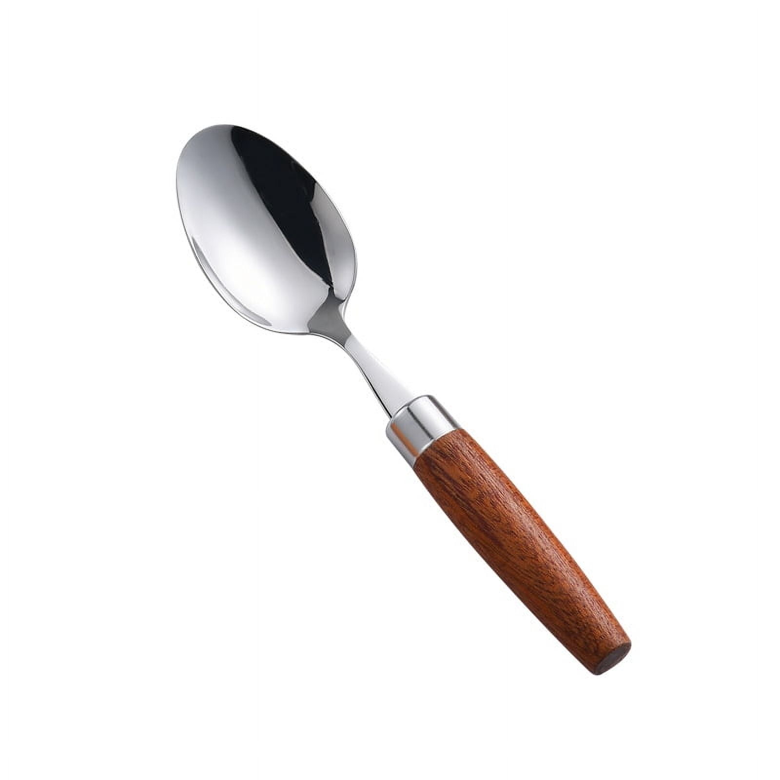 Xmhytop Cubiertos De Plata, Acero Inoxidable, Muy Adecuados Para Trajes De Filete, 4 Piezas Cuchara De Postre