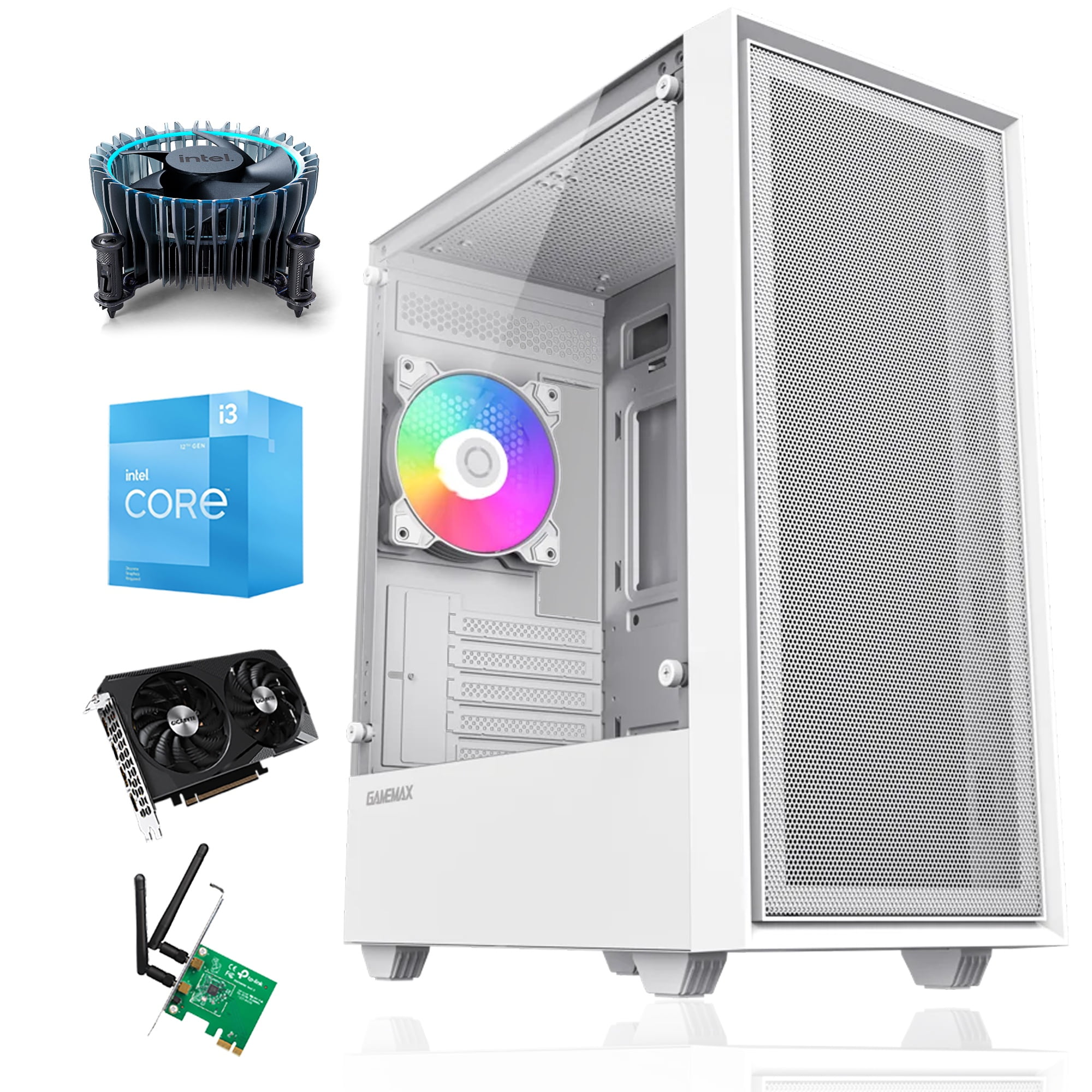 Pc Gamer Blanco: Intel Core I3 13100 16Gb 1Tb Rtx 3050 Wifi