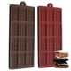 thumbnail image 1 of Paquete de 2 moldes de silicona para hacer gofres de chocolate, rectangulares, finos y de 12 cavidades, para hacer uno mismo, con chispas de chocolate desmontables., 1 of 7