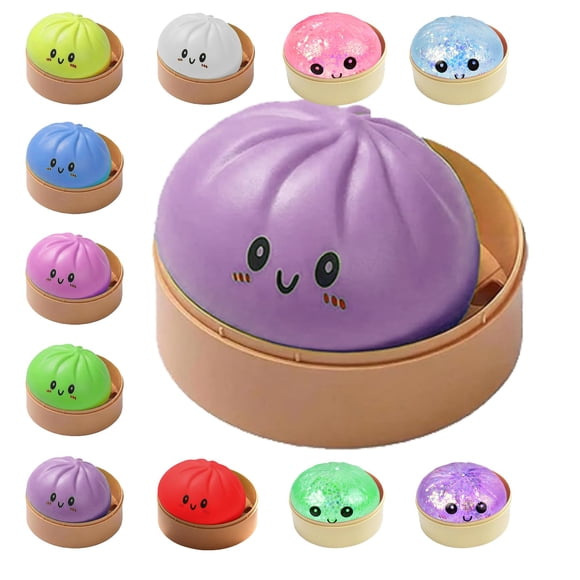Juguete squishy QPGJPD de dumplings, pelotas antiestrés fidget