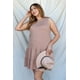 thumbnail image 1 of Vestido Mini Con Espalda Abierta Y Bajo Con Volantes Texturizado En Color Albaricoque Y Detalle De Lazo, 1 of 5