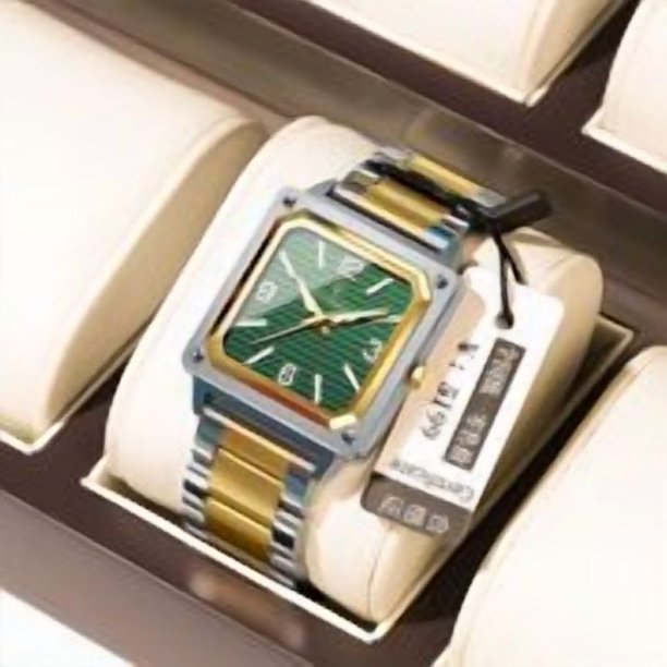 EXPLOJOY Reloj Cuadrado Elegante – Precisión de Cuarzo, Interfaz Luminosa, Construcción Impermeable
