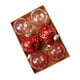 thumbnail image 2 of 6 Piezas De Adornos De Bolas Navideñas Colgantes Para Bodas, Hogar, Año Nuevo, Rojo, 2 of 5