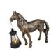 thumbnail image 2 of Estatua Solar Para Jardín Al Aire Libre, Lámpara De Luz, Estatuilla De Caballo Para Camino, Césped, Porche, Bronce, 2 of 3