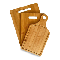 Genérico - Set De 3 Tablas De Bamboo Para Picar Ecológicas Tres Piezas Set 3 Piezas