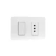 thumbnail image 1 of Interruptor + enchufe armado 10A Orion Blanco, 1 of 4