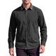 thumbnail image 5 of Camisa de Vestir para Hombre INSPIRE CHIC Manga Larga con Botones y Cuello de Cuadros en Contraste L Negro, 5 of 6