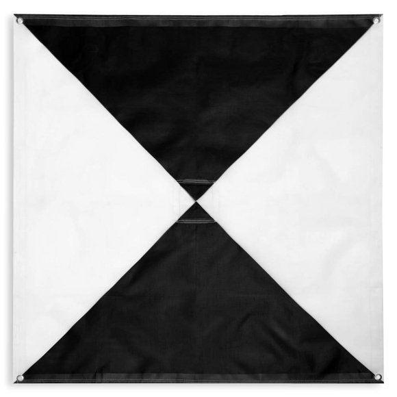 GCP Sky High Bull's-Eye 122 cm × 122 cm Juego de 6 Negro/Blanco
