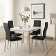 thumbnail image 3 of Pack de 2 Sillas Acolchadas Dining Liana con patas cromadas - Negras, 3 of 7