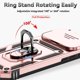 thumbnail image 2 of Funda Resistente Anillo Soporte iPhone 17 Pro Max Privacidad Cámara Montaje Magnético Oro rosa, 2 of 6