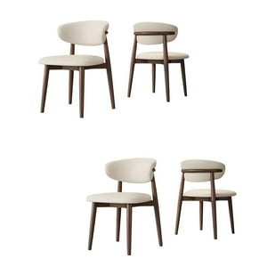 Lubabycas - Pack 4 Sillas De Comedor Madera Café Ankara