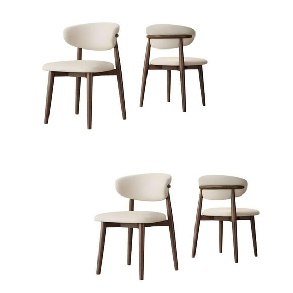 Pack 4 Sillas de Comedor Madera Café Ankara