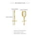 thumbnail image 3 of Aretes HESHPAWS S925 Sterling Silver Cross Diamantados Plata, 3 of 3