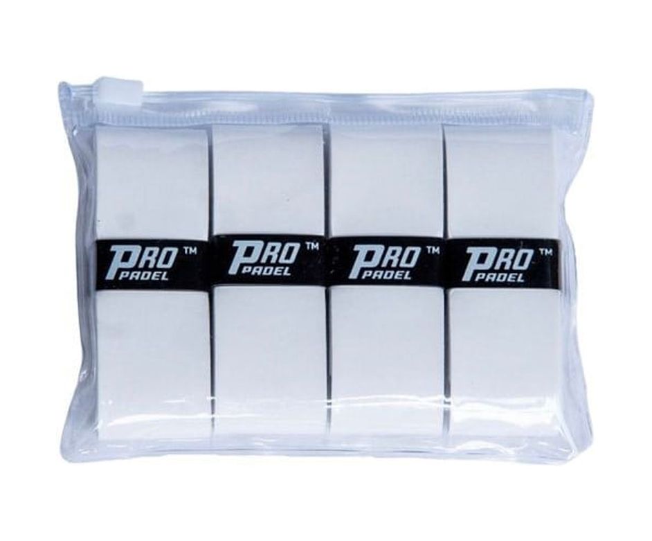 Overgrips Blanco Pro Padel Calidad Profesional (Pack X4)