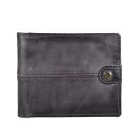 Billetera De Cuero Hombre Gino Rodinis Texas 161 Gris/Marrón