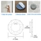 thumbnail image 2 of Protector de pared para tapón de puerta SNMIRN, 3 unidades, blanco, 2 of 6