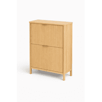 Space Home - Organizador De Zapatos 60X25X92 Cm Madera Clara Sistema Abatible