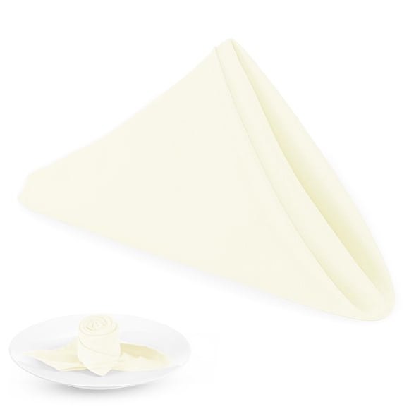 Servilletas de Tela PLOYMONO 43 cm Marfil 8 piezas Poliéster
