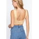 thumbnail image 3 of Top De Suéter Corto Texturizado Sin Mangas Cuello V Cc Clothing Amarillo Mantequilla L, 3 of 5