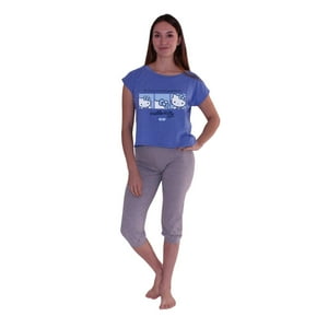 Pijama Mujer Hello Kitty Azul M
