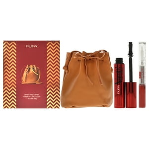Pupa Milano - ¡Vamp! Juego De Pestañas Sexy Y Labios Duraderos De Para Mujer - Vamp! Máscara De Pestañas Sexy - Negro, Dúo De Labios X Hecho Para Durar -, Bolsa De Cubo