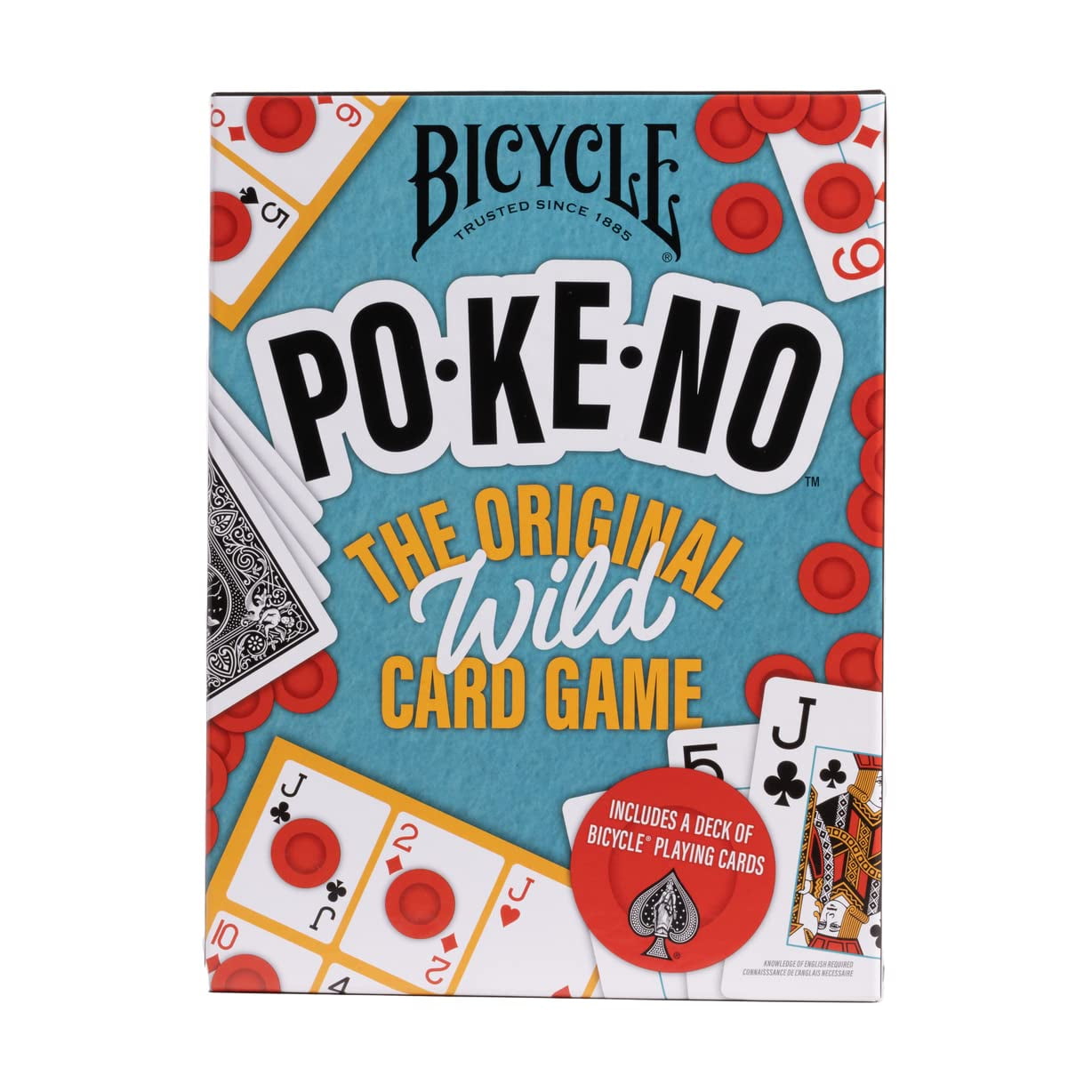 Juego De Cartas Bicycle Pokeno Con Mazo, Marcadores Y Fichas 6+