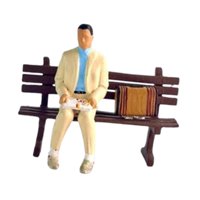 Magideal - Figura De Simulación De Hombre Modelo 1/64, Colección De Figuras De Personas Pequeñas De Resina, Modelo Para Casa De Muñecas Diorama, Accesorios Para