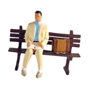 Magideal - Figura De Simulación De Hombre Modelo 1/64, Colección De Figuras De Personas Pequeñas De Resina, Modelo Para Casa De Muñecas Diorama, Accesorios Para