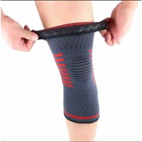 Genérico - Rodillera De Compresión Con Fibra De Cobre Multiproposito Color Rojo