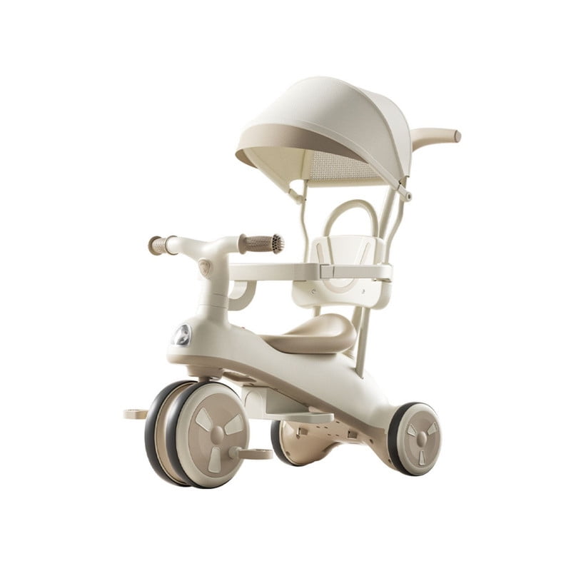 Babyluna - Coche Triciclo Con Techo Y Andador Con Luz Y Música