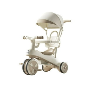 Babyluna - Coche Triciclo Con Techo Y Andador Con Luz Y Música