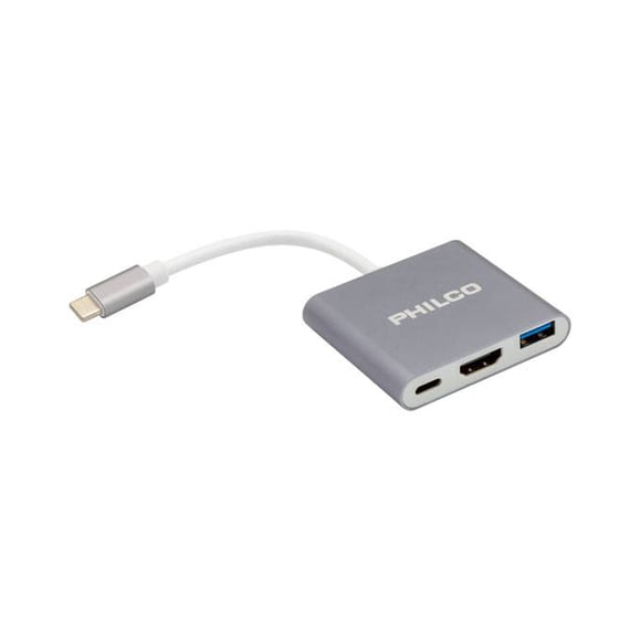 Hub 3 En 1 Tipo C A Hdmi + Usb 3.0