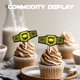 thumbnail image 5 of Anillo de campeonato LetLimit para cupcake Topper, 18 unidades, dorado con purpurina, 5 of 7