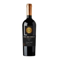 Vino Tinto Carmenere Premium 14° Botella 750 Ml Sol De Chile