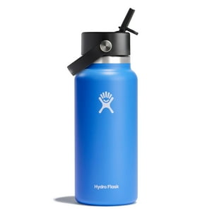 Botella De Agua Hydro Flask Wide Flex Straw Cap 946 Ml Cascade