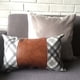 thumbnail image 3 of Cojin Decorativo Ecocuero Gris Y Cafe 50X30 Relleno, 3 of 3