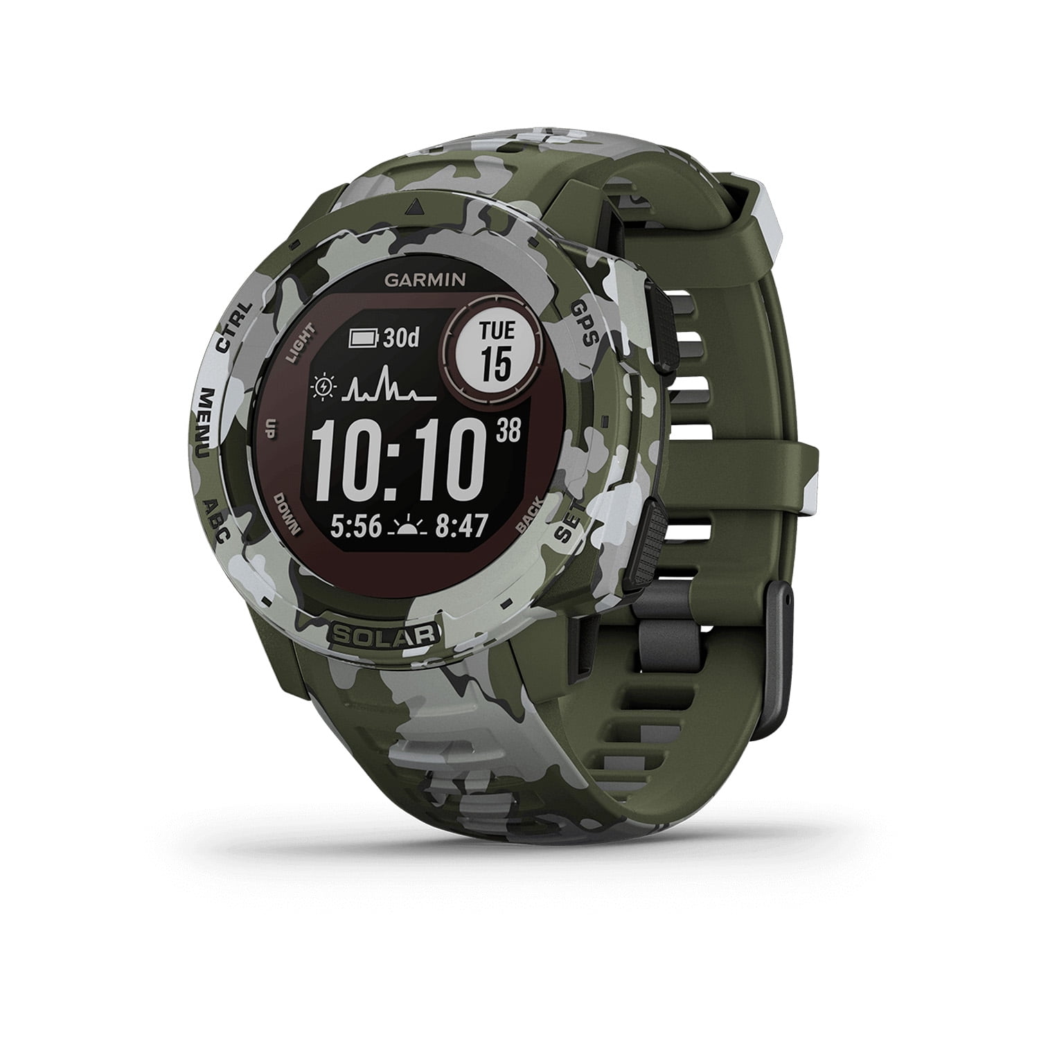 Smartwatch Garmin Instinct Solar Camo Edition Lichen Gps