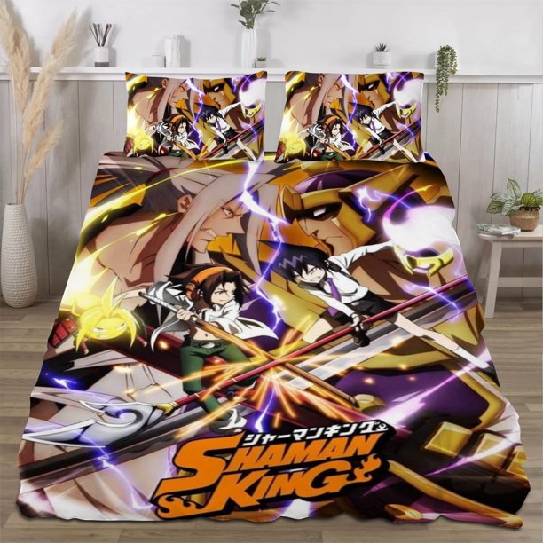 Shaman King Quilts for Queen Bed Bedspreads,Soft Bed Quilt Lightweight Bedspread,Quilted Coverlet