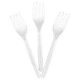 thumbnail image 3 of Tenedores Plástico Desechable 15cm Pack 100 Und Tenedor Blanco, 3 of 3