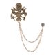 thumbnail image 5 of Broche De Cadena Con Borlas Para Hombre, Alfiler De Traje, Decoración De Traje Para Hombre, Para Regalo, Celebración De Vacaciones, Aureate Antiguo, 5 of 5