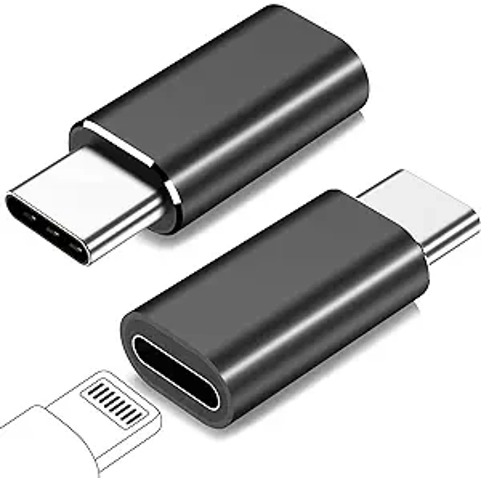 Impormaipu - Adaptador Compatible Iphone Lightning A Tipo C Otg De 8 Pines Para Iphone Hembra A Conector Tipo C Macho