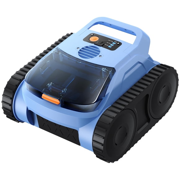 Robot limpiafondos inalámbrico QGeeM para piscina 200 m², 180 min